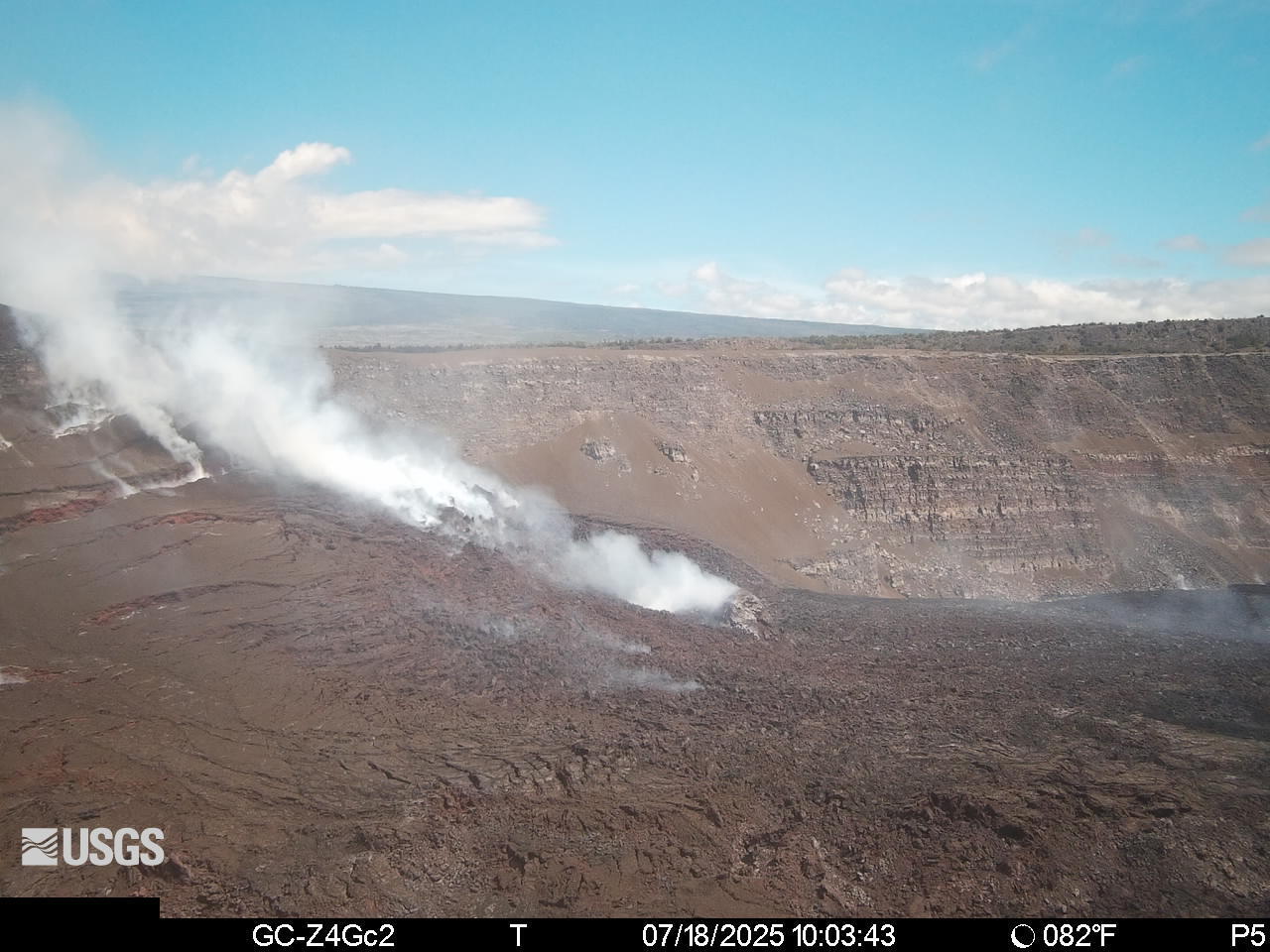 Color image of volcano